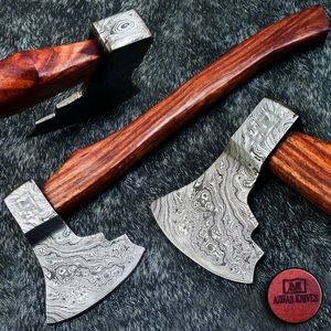 Handmade Damascus steel Axe